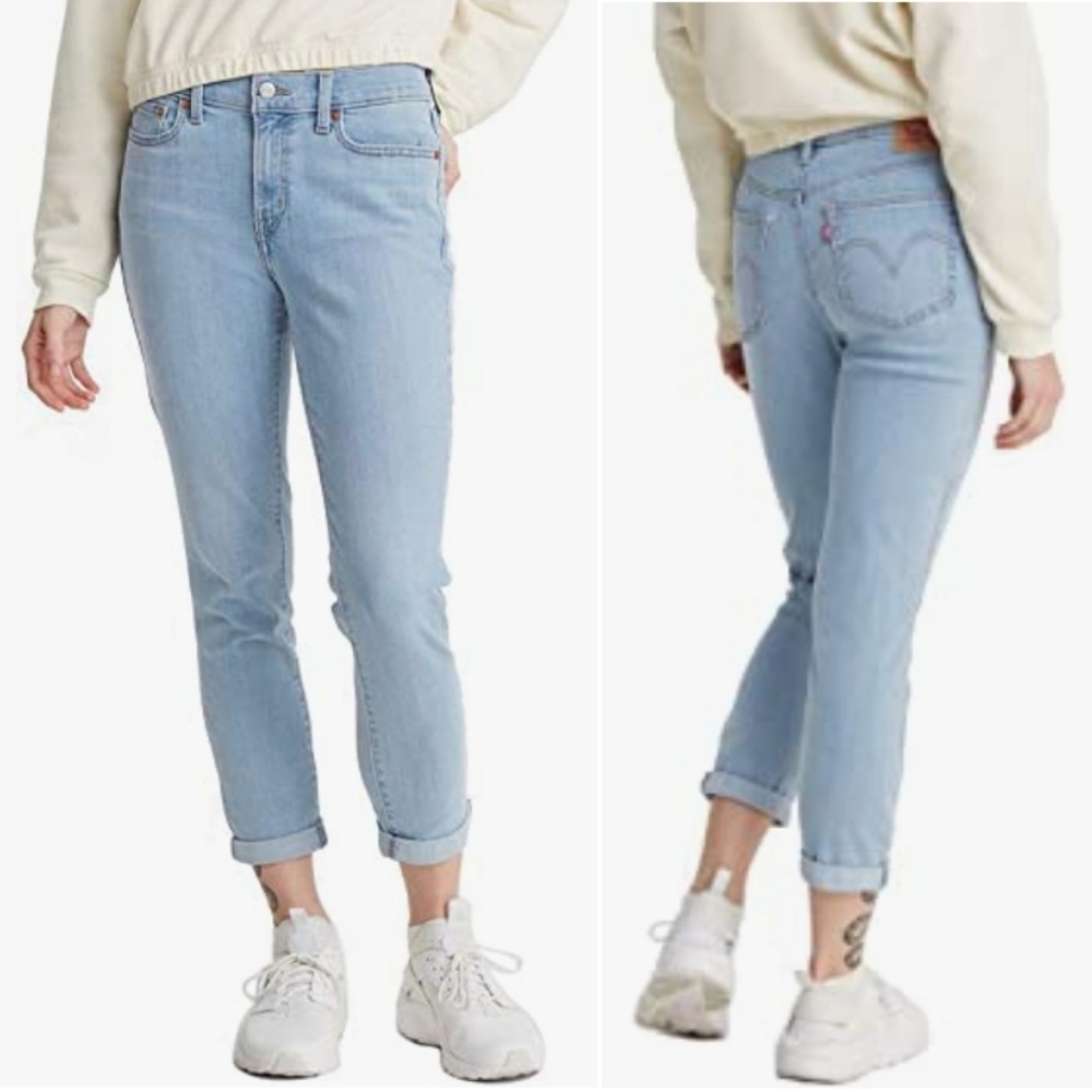 Levi's Boyfriend Jeans in Slate Era Light Indigo - Picture 1 of 14